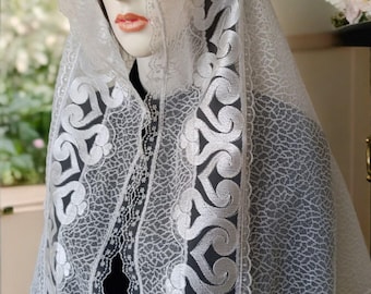 Mantilla Veil, Veil, Lace Veil, Chapel Veil, Latin Mass Veils, Church Veil, Orthodox Veil, Bridal Veil, Catholic Veil, Veils, Mom Gift