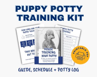 Puppy Potty Training Guide With Daily Schedule and Printable Tracker