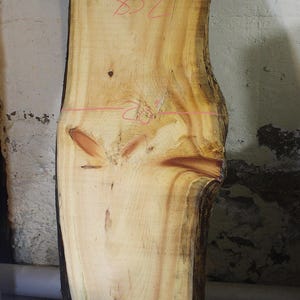 85&quot; Long Large Figured Pine Slab Live Edge