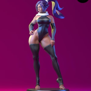 Yoruichi Shihouin 1/6 Scale Figure | Bleach Anime | 3D Pro Painted Resin Collectible with Dynamic Pose & Stunning Detail
