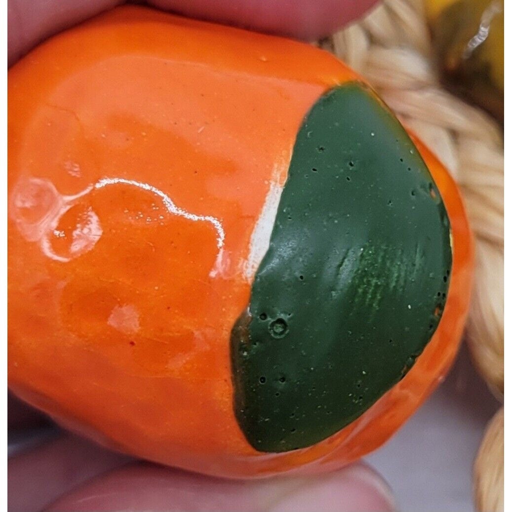 Vintage Ceramic Fruit on Rope 14 Wall Hanging Etsy