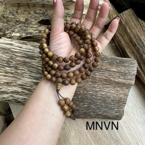 Forest Agarwood Bracelet | Agarwood Bracelet | 108 Beads 8mm | Chain of 108 Beads | Handcrafted Products