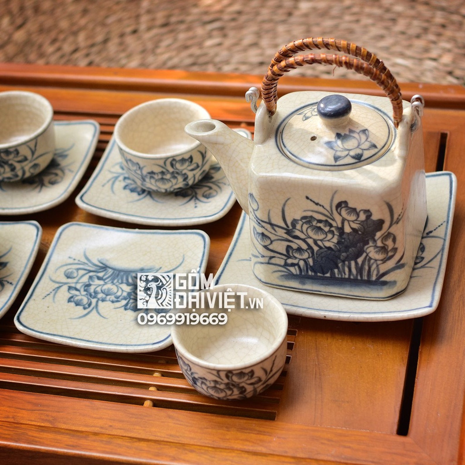 Set of Bat Trang Ceramic Teapot/tea Set/handmade Teapots and Etsy