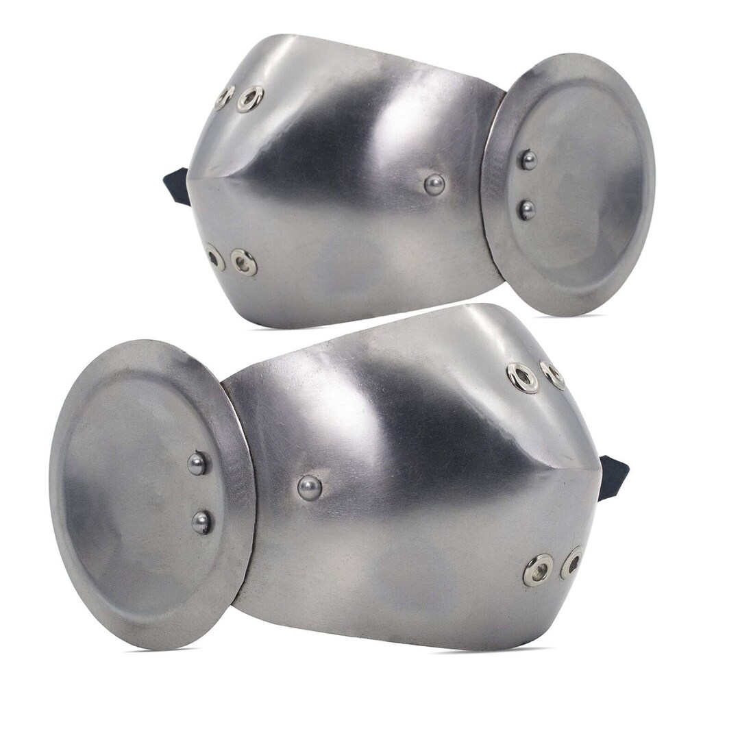 Knight Knee Armor Steel Set Medieval Gothic Armour Costume Etsy