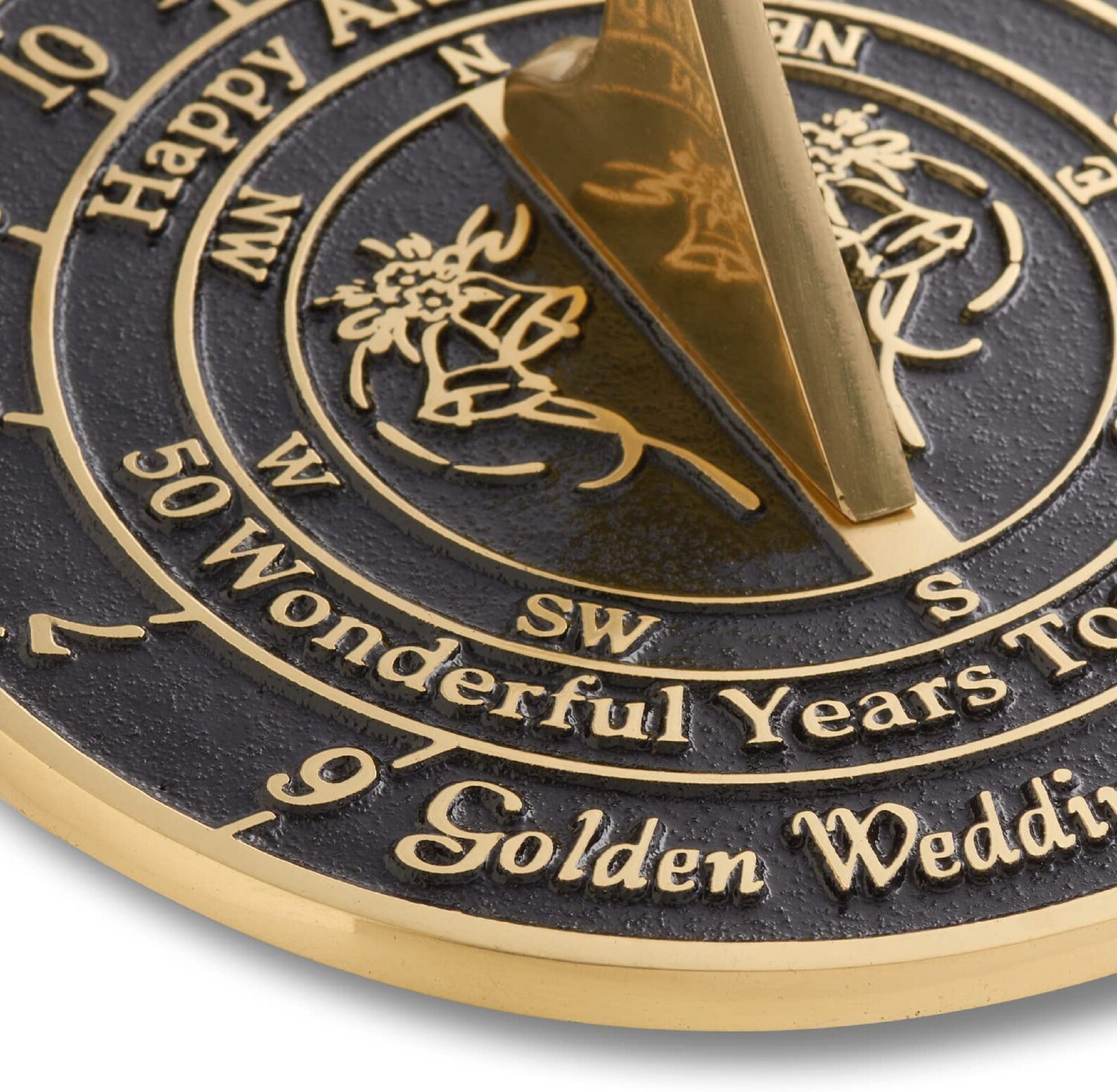 50th Golden 2022 Unique Wedding Anniversary Sundial - Etsy
