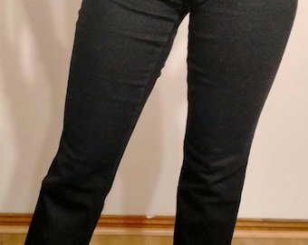 Vintage NYDJ Black High Rise Skinny Jeans, Stretch Denim