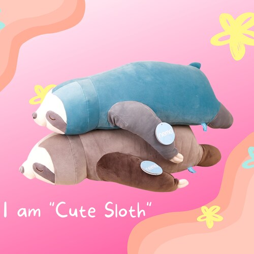 sloth plush pillow