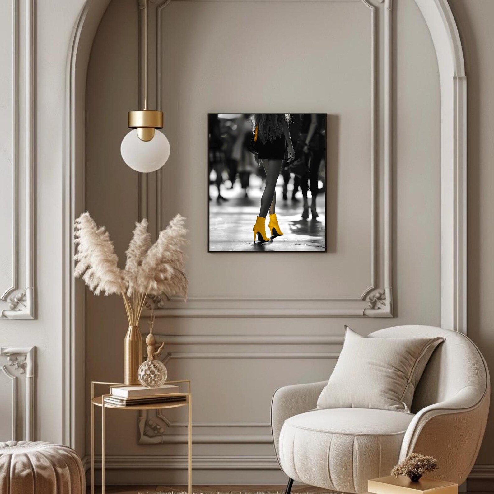 Fashion Wall Art, Printable Woman Fashion Wall Art Abstract