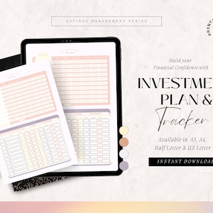 Investment Tracker Stock Portfolio Personal Finance Planner Trading Journal Stock Tracker Financial Template Crypto Investment Dashboard