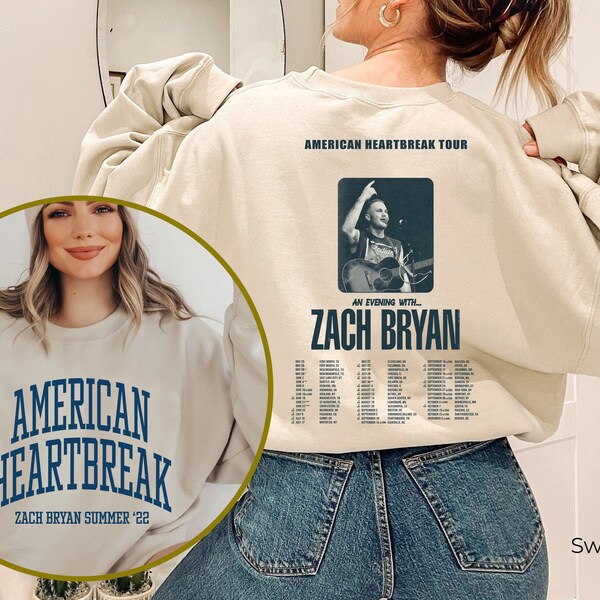 Tee Shirt Zach Bryan Tour Etsy