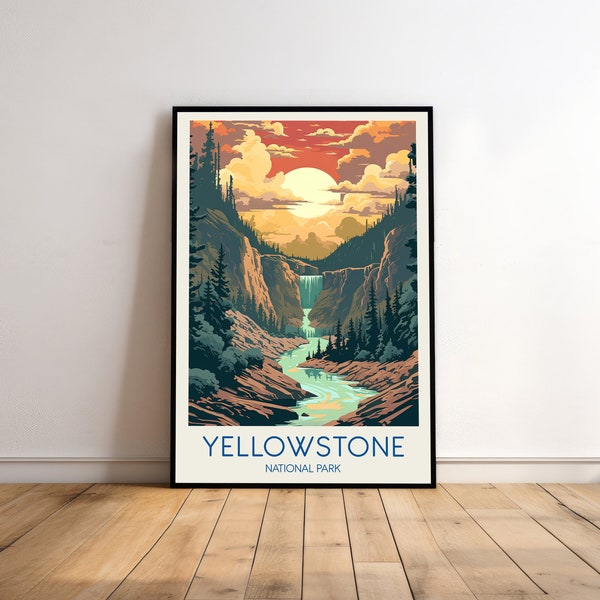 Yellowstone Wall Art Etsy