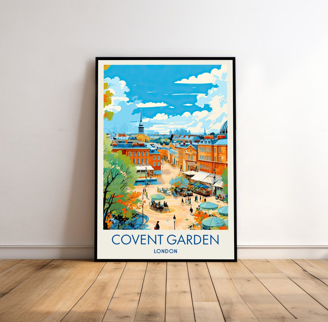 Covent Garden Poster Covent Garden Art London Poster Etsy