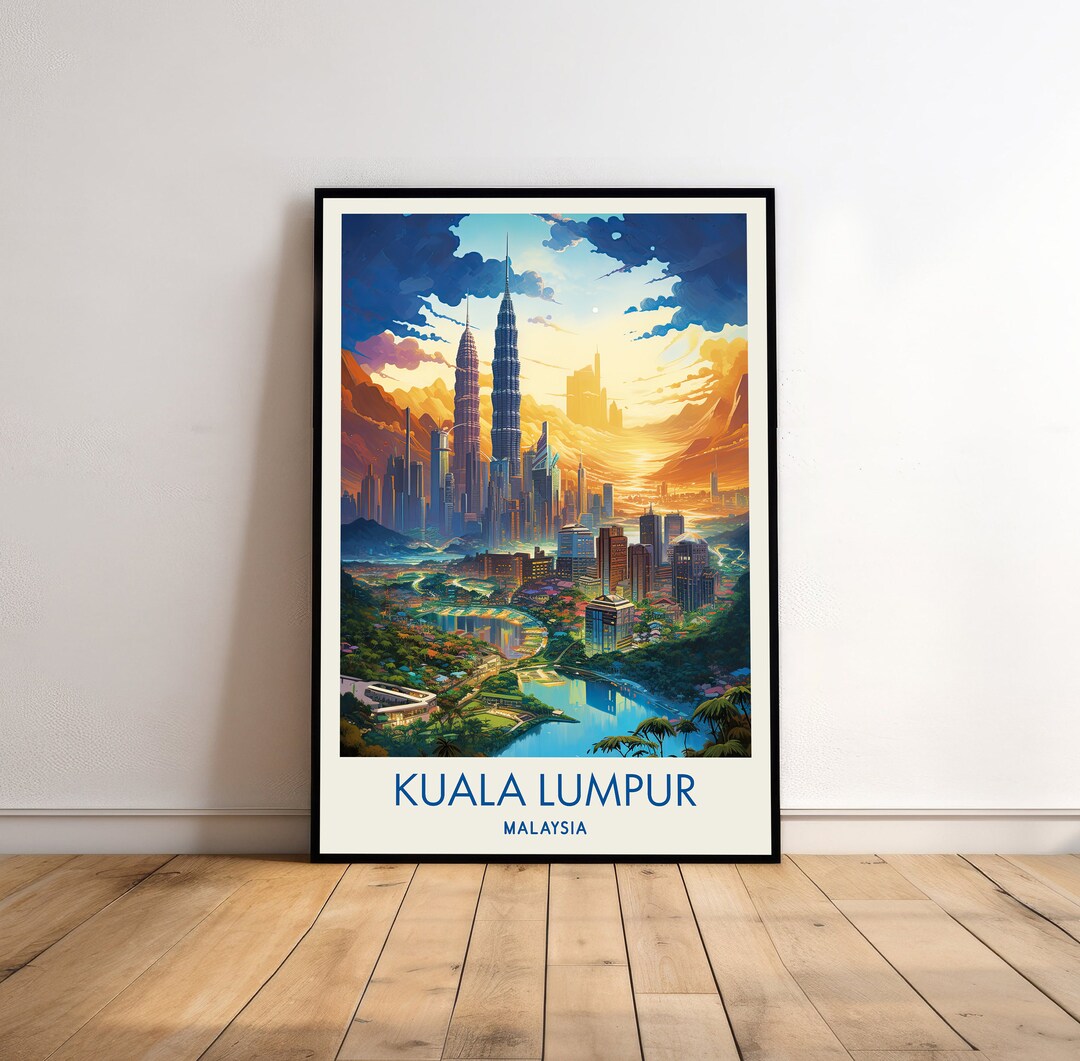 Kuala Lumpur Poster Malaysia Poster Kuala Lumpur Print - Etsy