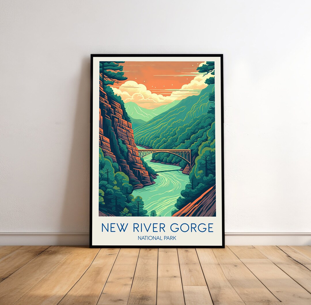 New River Gorge National Park Poster New River Gorge Poster - Etsy