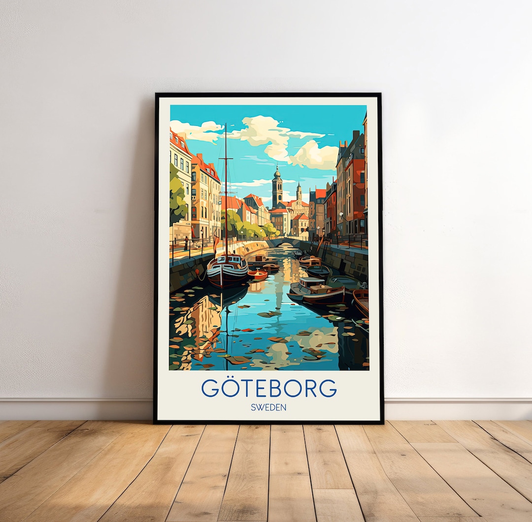 Travel Poster Sweden Poster Poster Etsy