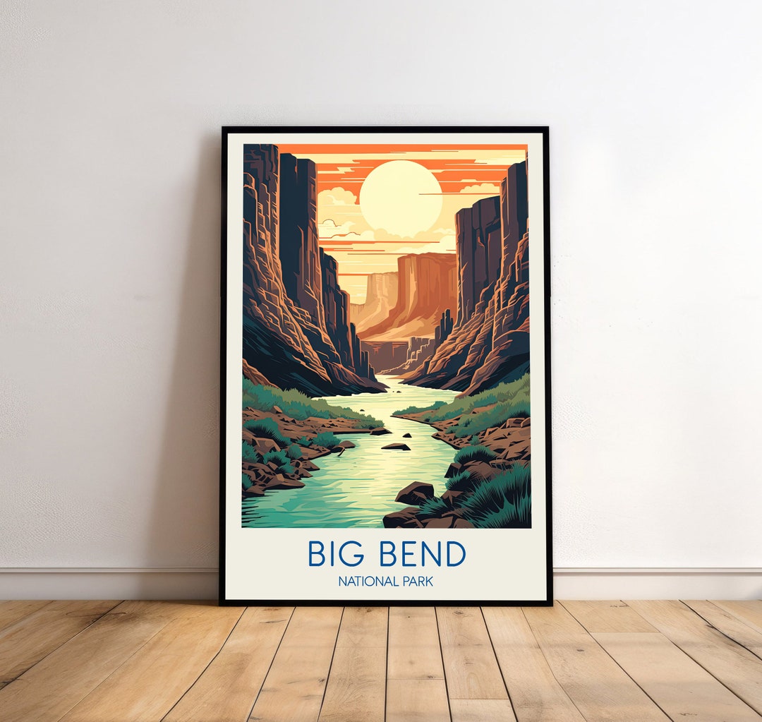 Big Bend National Park Poster Big Bend Poster Big Bend Etsy