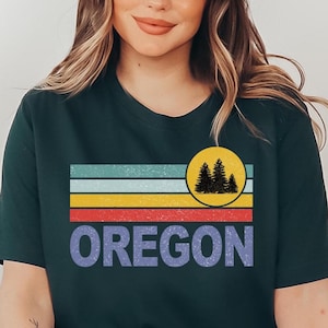 OREGON Home T-shirt, Beaver State Souvenir Unisex Shirt, Hiking Adventure Gift, Vintage Nature Lovers Tee, Personalization Available