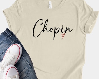 Chopin Polish Composer T-Shirt, Classical Music Tee
