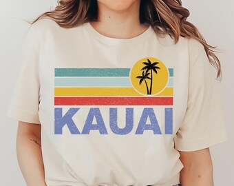Kauai Beach T-Shirt, Summer Vacation Tee, Hawaiian Souvenir
