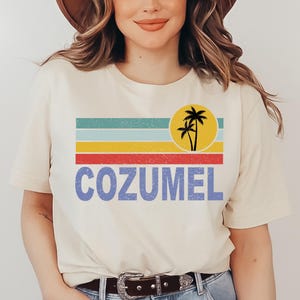 COZUMEL T-shirt, Summer Family Vacation Outfit, Mexican Island Tee, Honeymoon Gift, Mexico Souvenir