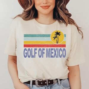 GOLF von MEXICO T-Shirt, Küstenparadies Unixex Shirt, Sommer-Familienurlaub-Shirt, mexikanisches Urlaubs-T-Shirt, Personalisierung verfügbar