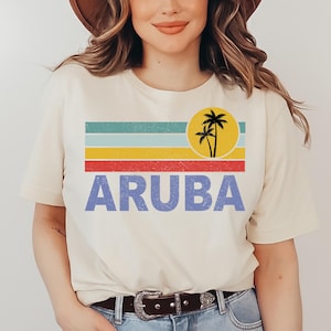 Aruba Beach T-Shirt, Summer Family Vacation Tee, 2025 Caribbean Cruise Matching Shirt, Aruban Birthday Present, Honeymoon Gift, Girls Trip