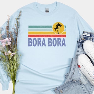 Koszulka plażowa Bora Bora: Koszulka z motywem wakacji we Francji i Polinezji