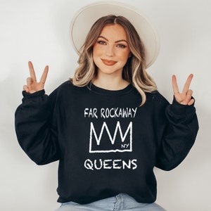 Sudadera FAR ROCKAWAY Queens, sudadera unisex New York Queens, sudadera Far Rockaway Crown New York, sudadera Queens NYC