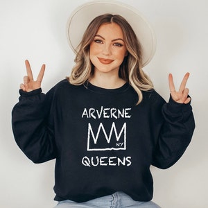 ARVERNE QUEENS Sweatshirt, New York Queens Unisex Sweater, Arverne Crown Tee, Queens NYC Shirt, New York City borough, Unisex Sweater