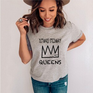 DITMARS STEINWAY T-shirt, New York Queens Unisex T-shirt, Ditmars Steinway Crown Tee, Queens NYC Shirt, New York City borough, Unisex shirt