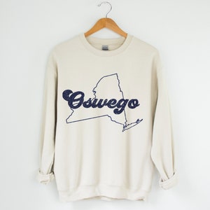 Oswego Sweatshirt, New York Roots Sweater, Upstate NY Gift, Oswego New York Apparel, Cozy Fall Fashion Top
