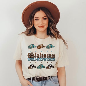 OKLAHOMA Home State Shirt, Oklahoma Sooner State Shirt, Oklahoma Western Hat Shirt, Born In Oklahoma, Oklahoma Native
