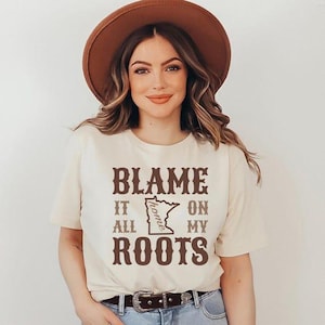 Chemise carte Minnesota, chemise unisexe concert de musique country, cadeaux Gopher State, tee-shirt Minnesota Pride, tenue western