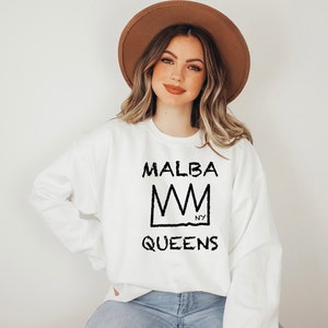 MALBA Queens Sweatshirt, New York Queens Unisex Sweater, Malba Crown Sweater, Queens N.Y. Sweatshirt, New York City borough