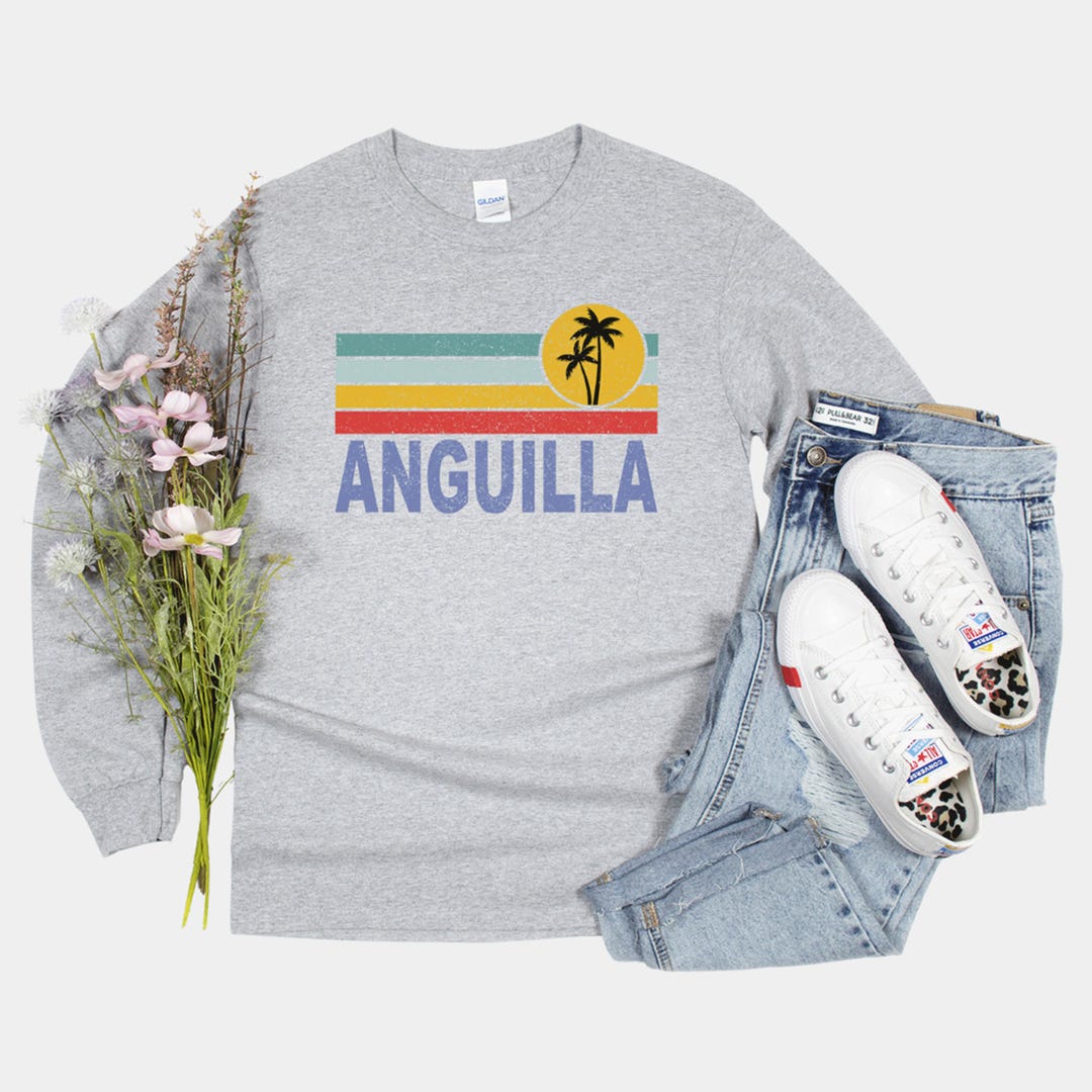 T-shirt Anguilla Passport - Marque Gildan 5000 - Coton - Taille Unique Adulte Unisexe - Neuf