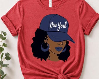 Black Girl Magic T-Shirt, New York City Pride, Afro American Tee