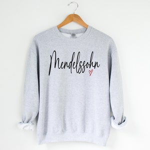 MENDELSSOHN Music Lover Sweatshirt, Mendelssohn Musician Composer Sweater, Classic Music Lover, Classic Music artist, Music Teacher Gift