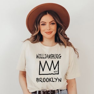 WILLIAMSBURG Brooklyn T-shirt, New York Brooklyn Unisex Shirt, BKLN Crown Tee, Brooklynite N.Y. Shirt, New York City borough T-shirt