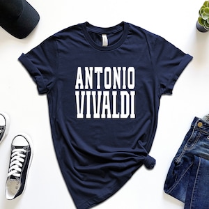 Antonio Vivaldi T-shirt, Vivaldi Tee, Vivaldi Classical Music Composer, Classic Music Lover, Classical Music Gift Teacher, Musician Shirt