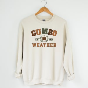 GUMBO WETTER Sweatshirt, Cajun Kochbekleidung, Louisiana 504 Pullover, New Orleans Rundhalsausschnitt, Louisiana Kulinarisches Kleid, Cajun Kochgeschenk