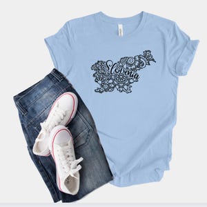 Chemise carte de la Slovénie, t-shirt mandala hippie bohème, cadeau d'anniversaire slovène, souvenir des gorges de Vintgar, t-shirt lac Cerknica, visite de la grotte de Postojna