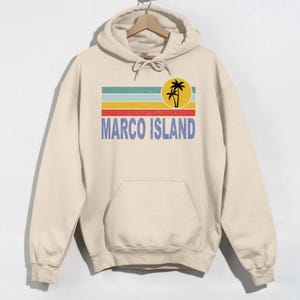 MARCO ISLAND Summer Family Vacation Hoodie, Florida Coast Hoodie, Marco Island Apparel, Honeymoon Gift, Marco Island Souvenir