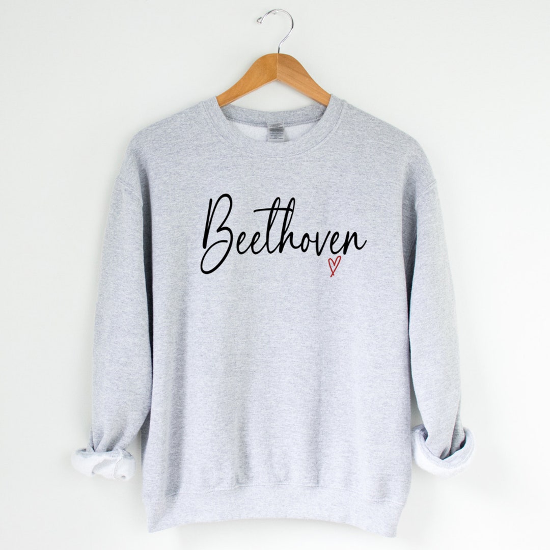Beethoven Sweatshirt - Classical Music Crewneck Pullover - Etsy