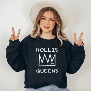 HOLLIS QUEENS Sweatshirt, New York Queens Unisex Sweater, Hollis Crown Sweater, Queens NYC Sweater, New York City borough, Unisex Sweatshirt