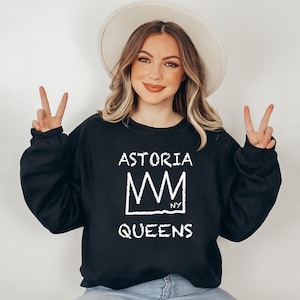 ASTORIA Queens Sweatshirt, New York Queens Unisex Sweatshirt, Astoria Crown Tee, Queens NYC Sweatshirt
