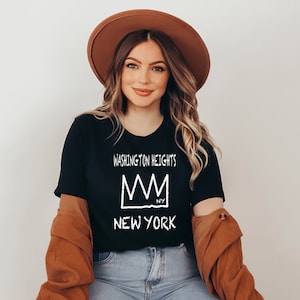 WASHINGTON HEIGHTS Manhattan T-shirt, New York Manhattan Unisex Shirt, Washington Heights Crown Tee, Manhattan N.Y. Shirt, NYC borough