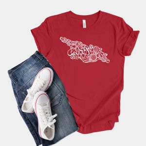 Georgia Map Shirt, Boho Hippie Mandala Tshirt, Sakartvelo T-Shirt, Tbilisi Souvenir, Caucasus Vacation Tee & Black Sea Beach Gift