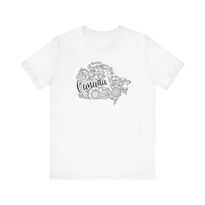 Chemise carte du Canada, t-shirt mandala bohème hippie, t-shirt fête du Canada, cadeau d'anniversaire canuck, t-shirt nation feuille d'érable, tenue de professeur de géographie