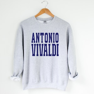 ANTONIO VIVALDI Sweatshirt, Vivaldi Sweater, Vivaldi Classical Music Composer, Classic Music Lover, Classical Music Gift Teacher