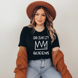 T-shirt LONG ISLAND CITY Queens, chemise unisexe New York Queens, t-shirt Long Island City Crown, Queens N.y. Chemise, arrondissement de New York
